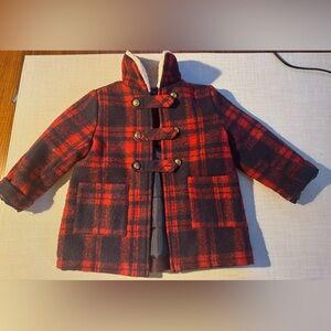 Maison Me plaid zip coat size 5